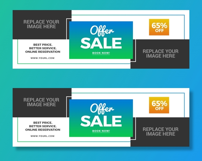 设计广告销售旅游横幅素材