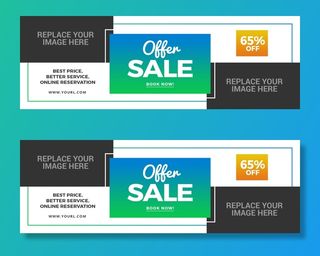 设计广告销售旅游横幅素材