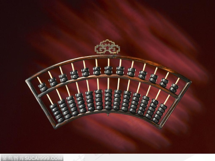 中华传统装饰品弧形算盘