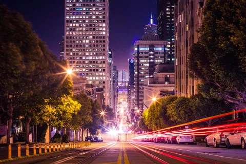 城市街头夜景图片 城市街头夜景图片