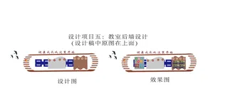 教师后墙设计金边