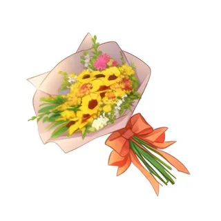 花束手棒花免抠