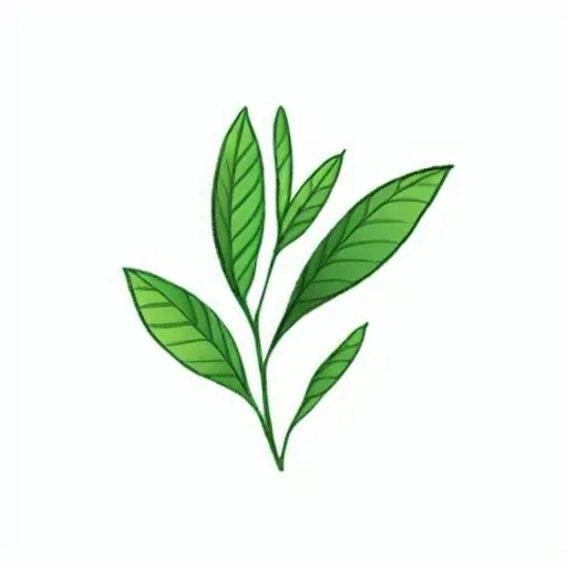 一支绿色的叶子png免抠(2048x2048)