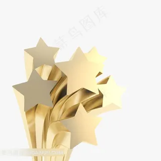 3D立体星星设计素材