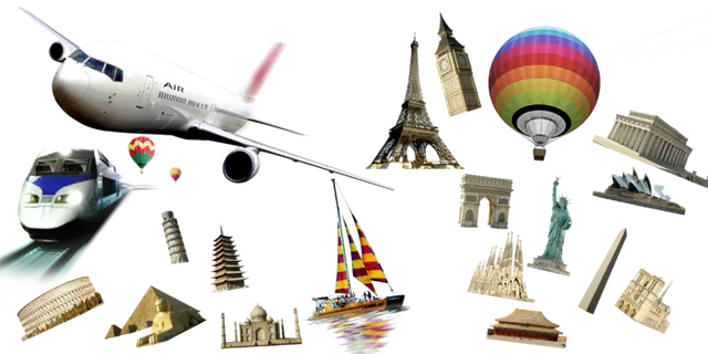 飞机火车建筑集锦