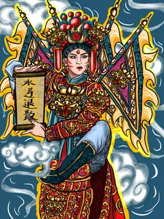手绘中国风国潮京剧戏曲人物插画古风国粹花旦ai矢量ps设计素材图 手绘中国风国潮京剧戏曲人物插画古风国粹花旦ai矢量ps设计素材图