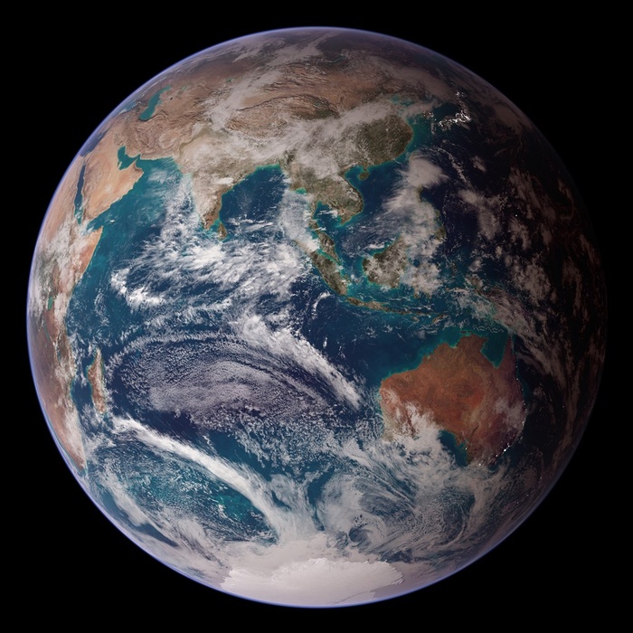 宇宙中美丽的地球高清图片