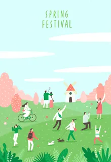 春天插画