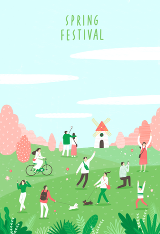 春天插画