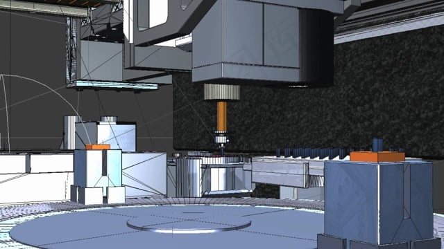 机器人, 动画片, 机器, 行业, 渲染, 顺序, 动作研究