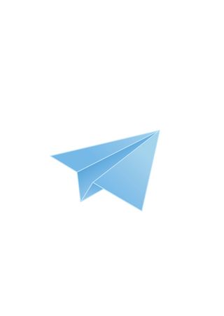 蓝色纸飞机儿童节元素