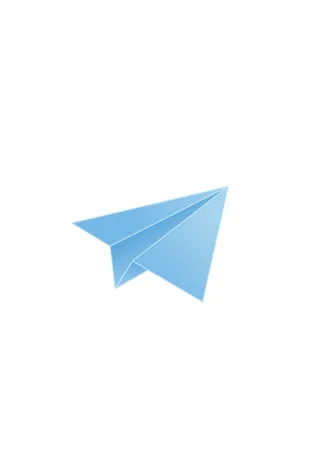 蓝色纸飞机儿童节元素