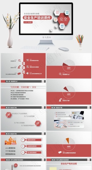 安全生产培训教育PPT课件模板预览图