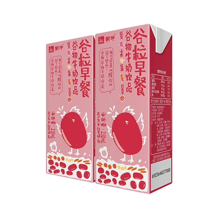 蒙牛谷粒早餐4超市商品白底图免抠实物摄影png格式图片透明底