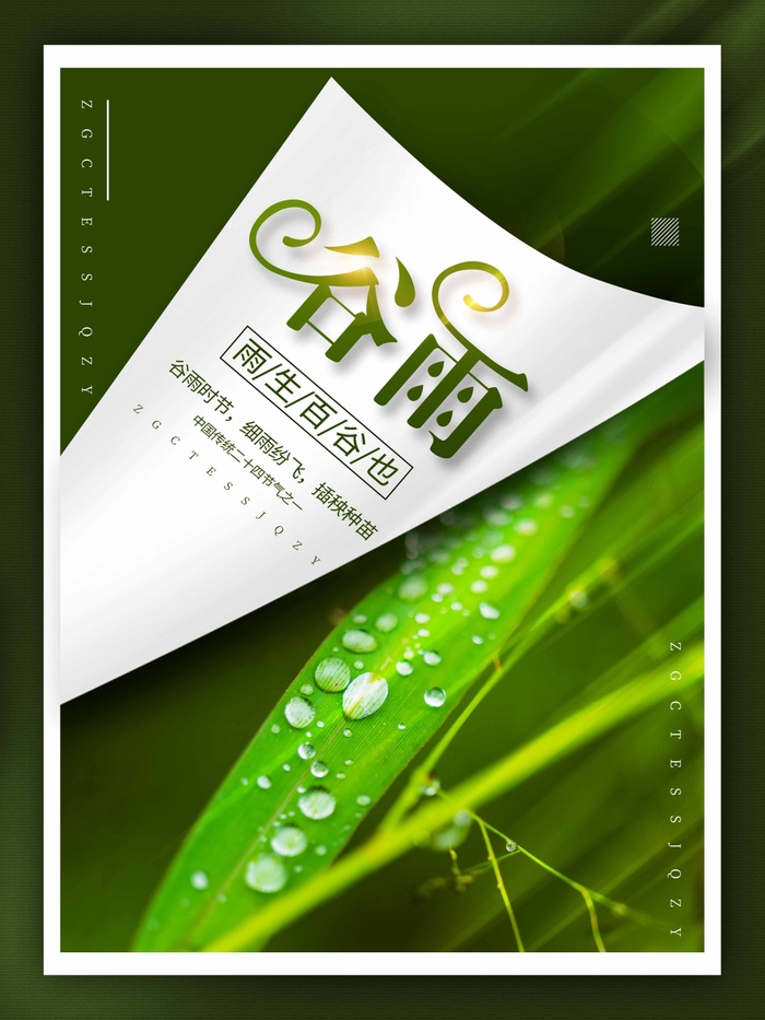 谷雨 谷雨海报模板