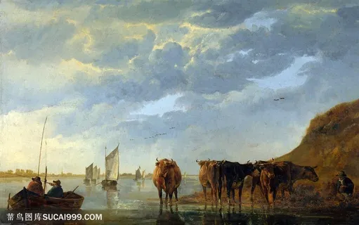 田园风光写实油画