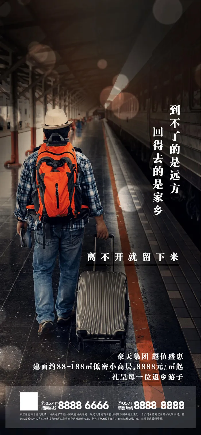 房地产价值点宣传推广商务长图海报ai矢量模版下载