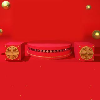 立体C4D场景电商首页主图直通车促销banner海报背景PSD素材