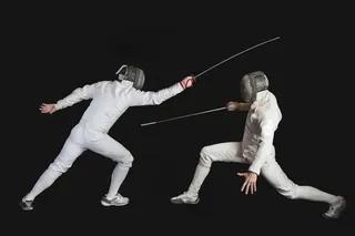击剑运动的人物图片