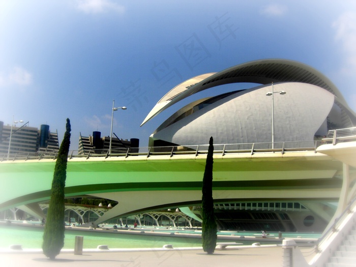 现代城市建筑背景