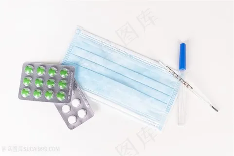 肺炎疫情口罩药品温度计图片