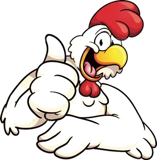 公鸡点赞卡通