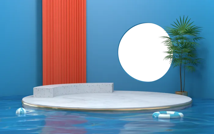 夏季游泳池背景