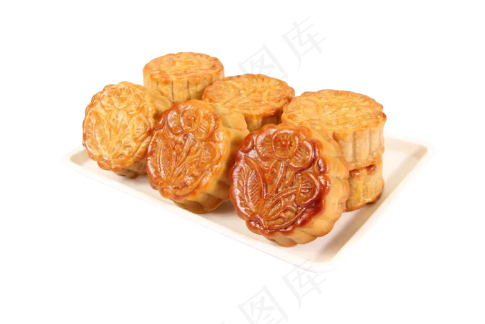 中秋装盘月饼
