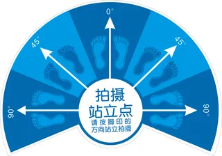 蓝色医美术前照地贴磨砂膜造型