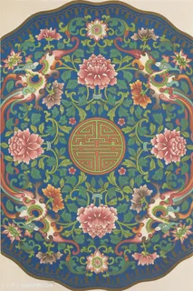 凤凰菊花中式传统纹样集锦中国风图片