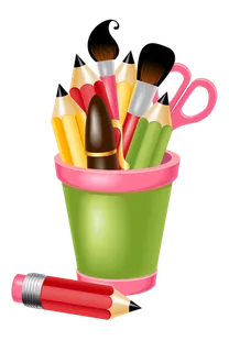 笔筒卡通简笔素材少儿兴趣班