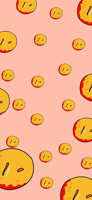 原创红色水果茶手绘橙子背景