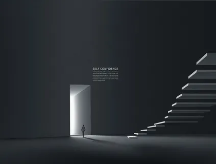 高端商业地产画册海报概念抽象场景设计模板