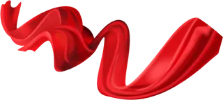 红色飘带免扣素材