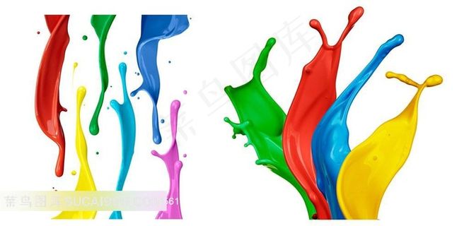 创意喷溅彩色涂料