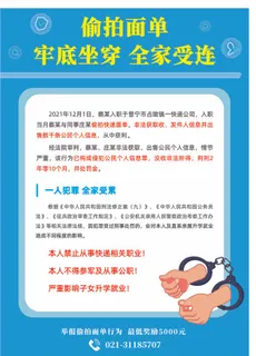 偷拍单案例宣传蓝色海报展架