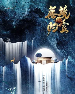 中式房地产海报展板PSD模板