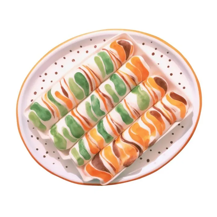 卡通美食扁平插画元素(1024x1024)