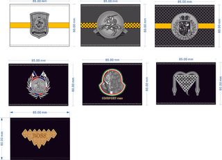 男装牛仔裤皮牌设计CDR矢量图图片