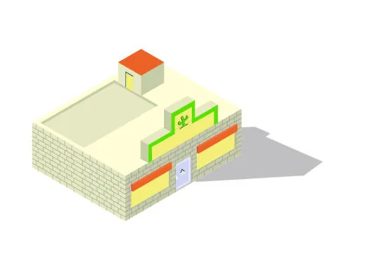 分析图素材图标集合景观建筑立面插画场景AI矢量图形设计eps,ai矢量模版下载