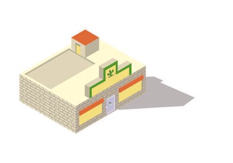 分析图素材图标集合景观建筑立面插画场景AI矢量图形设计