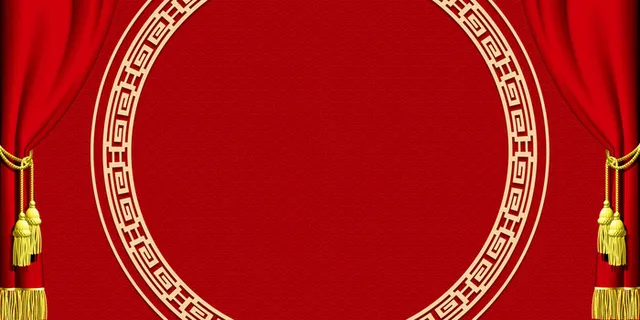 中国风传统水墨古风古典展板边框工笔画PS海报背景平面设计素材