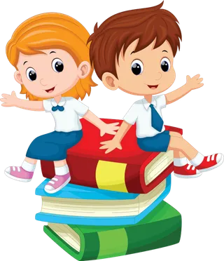 小男孩小女孩卡通