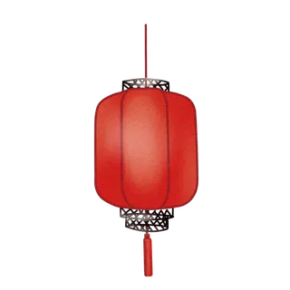 卡通手绘灯笼中秋节元宵节花灯新年海报元素PNG免扣PS素材