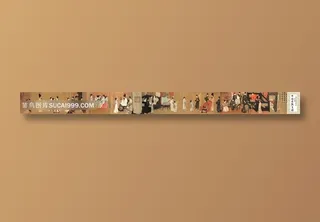 中国风界画唐韩滉夜宴图