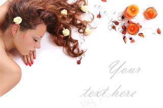 SPA按摩养生的性感美女高清素材大图