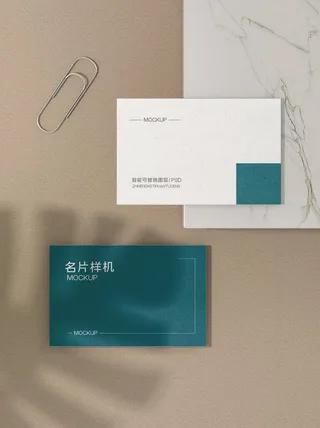 高端大气商务名片样机