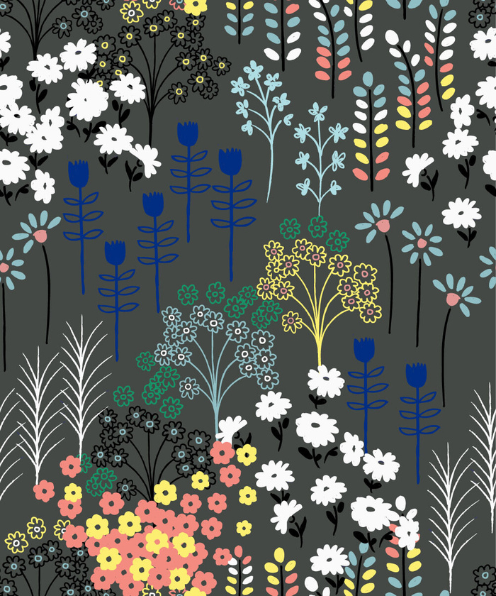 花卉唯美手绘花朵面料纹理手机壳布料面料印花服装矢量图案素材