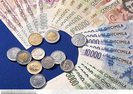 钞票与硬币背景大图