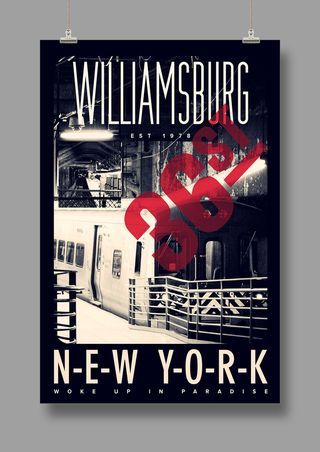 国外时尚 潮流海报 英文PSD海报